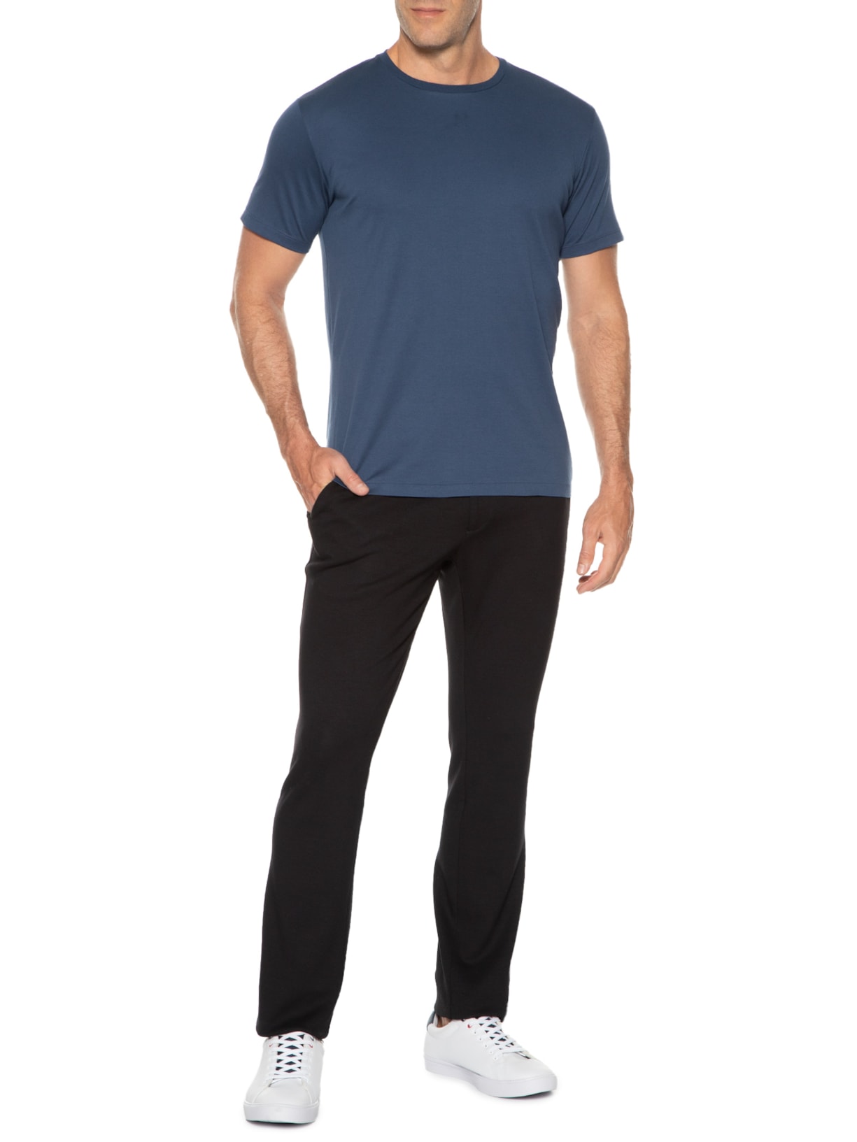 Camiseta Masculina Careca Azul Ricardo Almeida