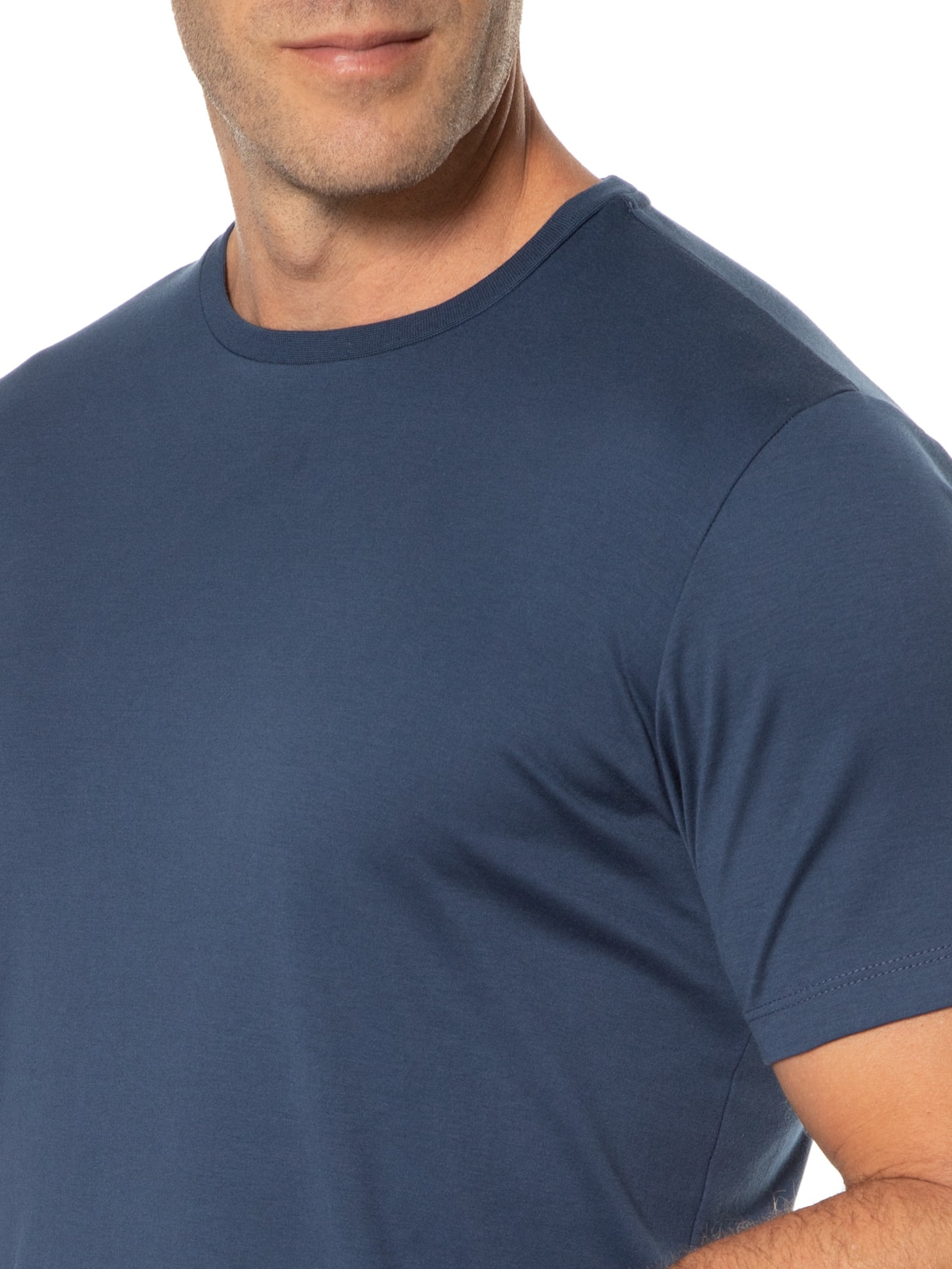 Camiseta Masculina Careca Azul Ricardo Almeida