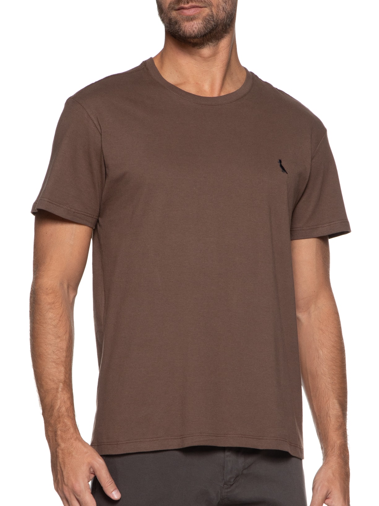 Camiseta Masculina Careca Marrom Reserva