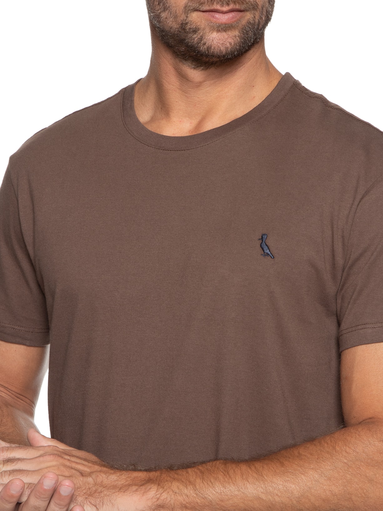 Camiseta Masculina Careca Marrom Reserva