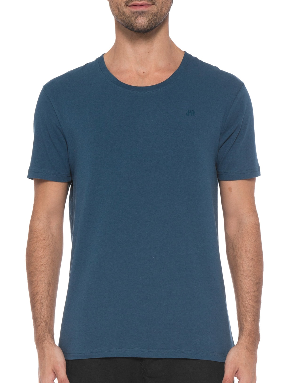 Camiseta Masculina Careca Stretch Azul Jab