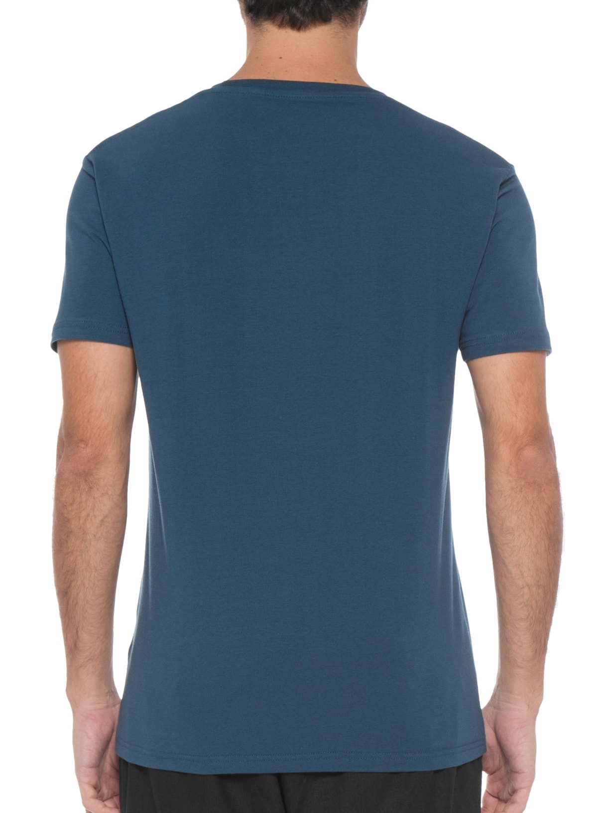 Camiseta Masculina Careca Stretch Azul Jab