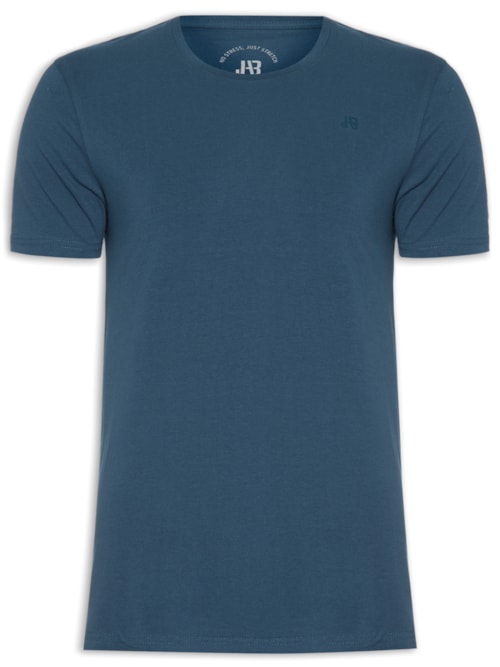 Camiseta Masculina Careca Stretch - Azul