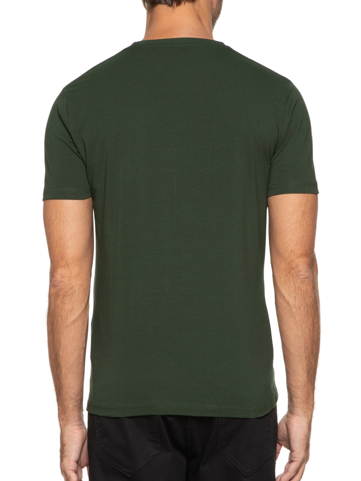 Camiseta Masculina Careca Stretch Verde Jab