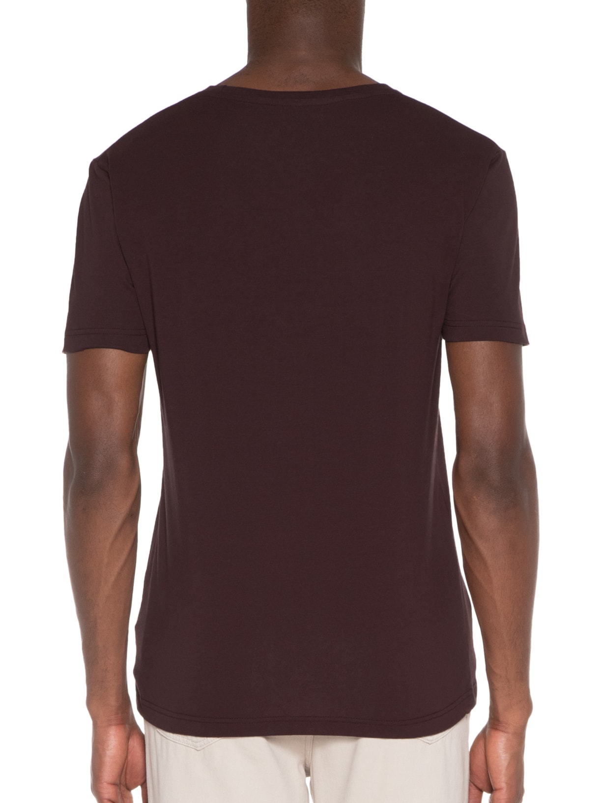 Camiseta Masculina Careca Stretch Vinho Jab