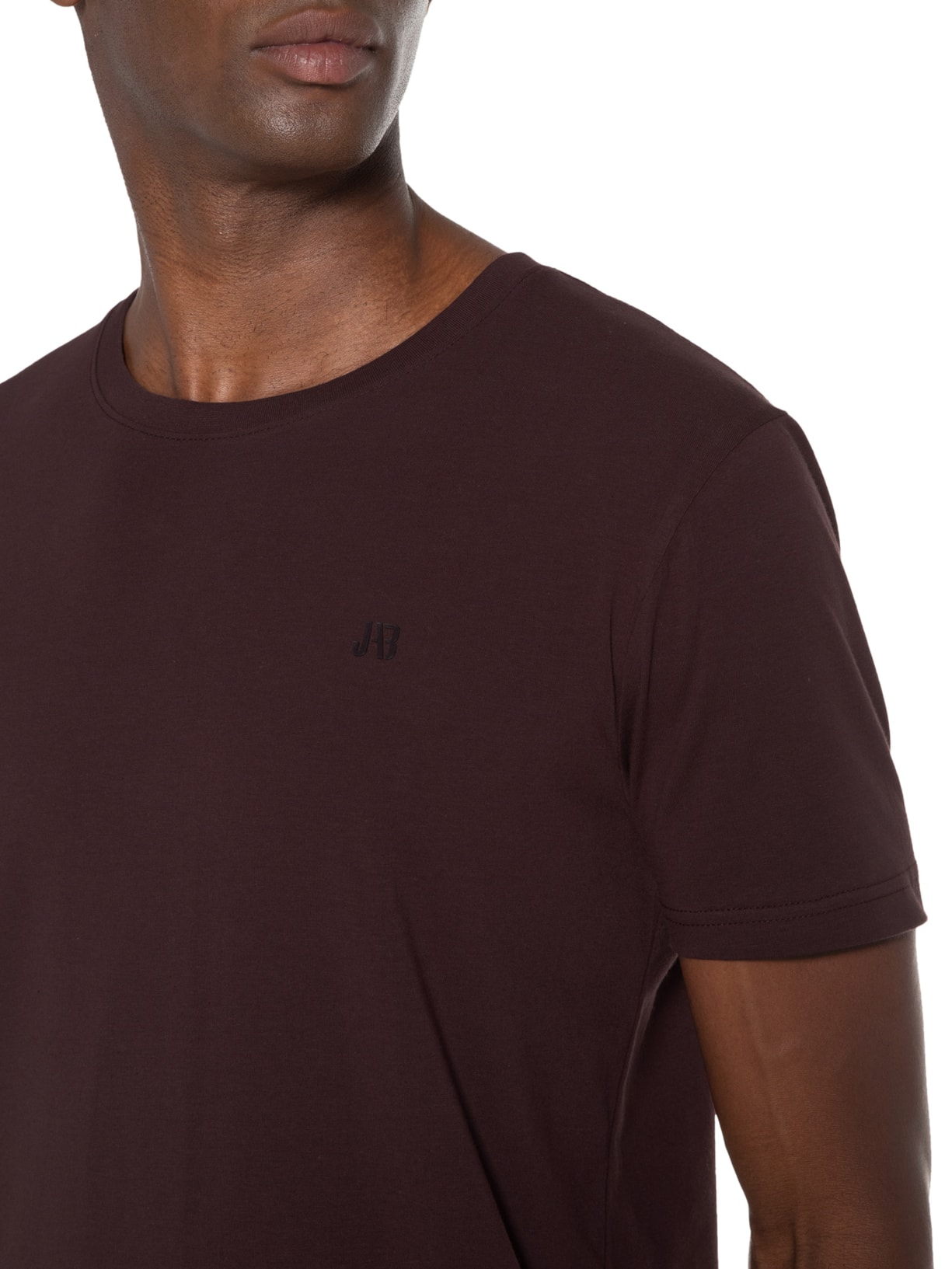 Camiseta Masculina Careca Stretch Vinho Jab