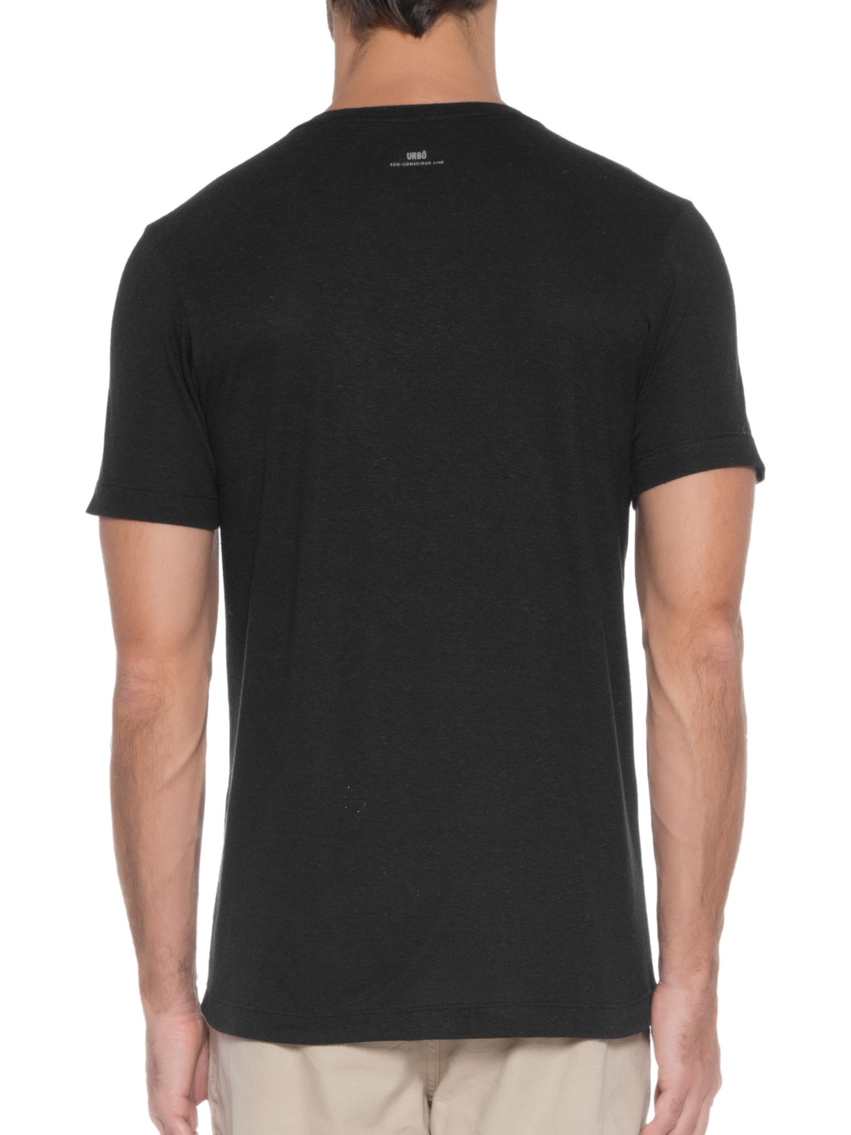 Camiseta Masculina Carta Ao Meu Próximo Linho Preto Urbô