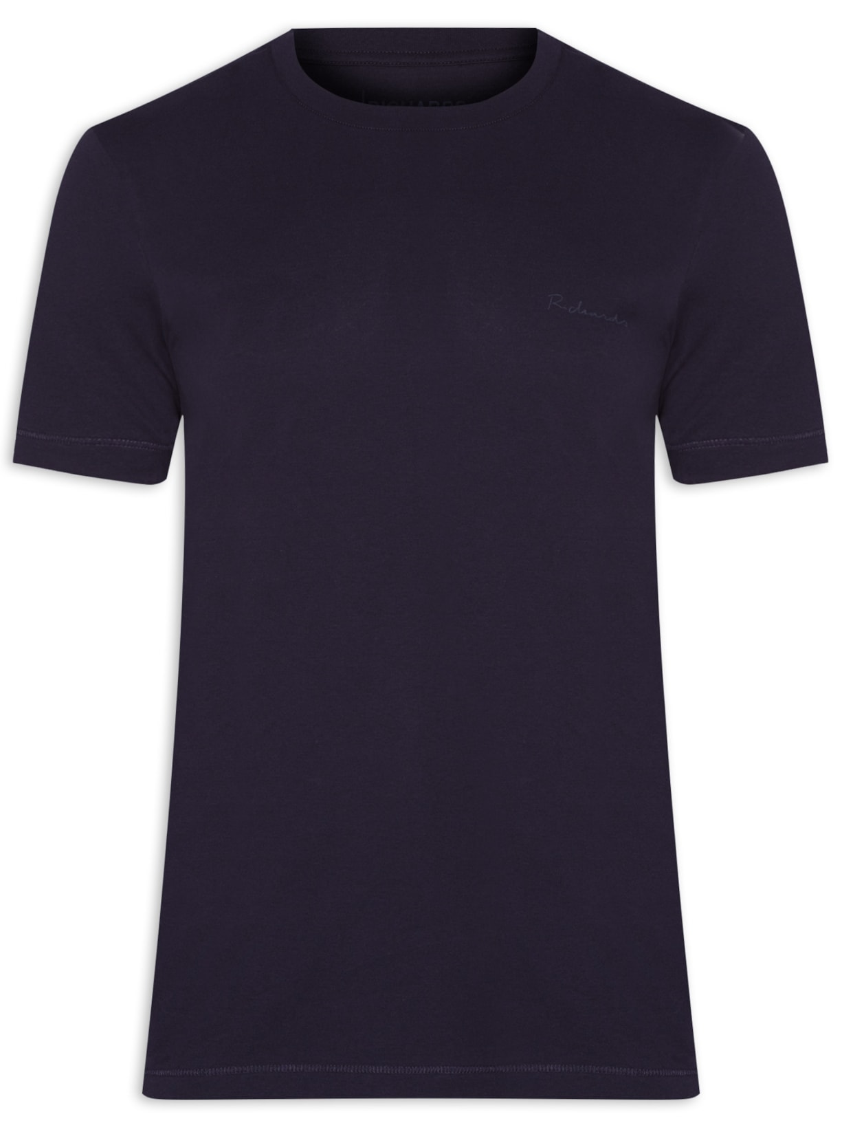 Camiseta Masculina Casual Pima Manga Curta - Azul