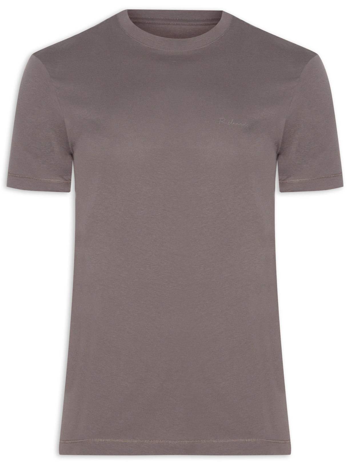 Camiseta Masculina Casual Pima Manga Curta - Cinza