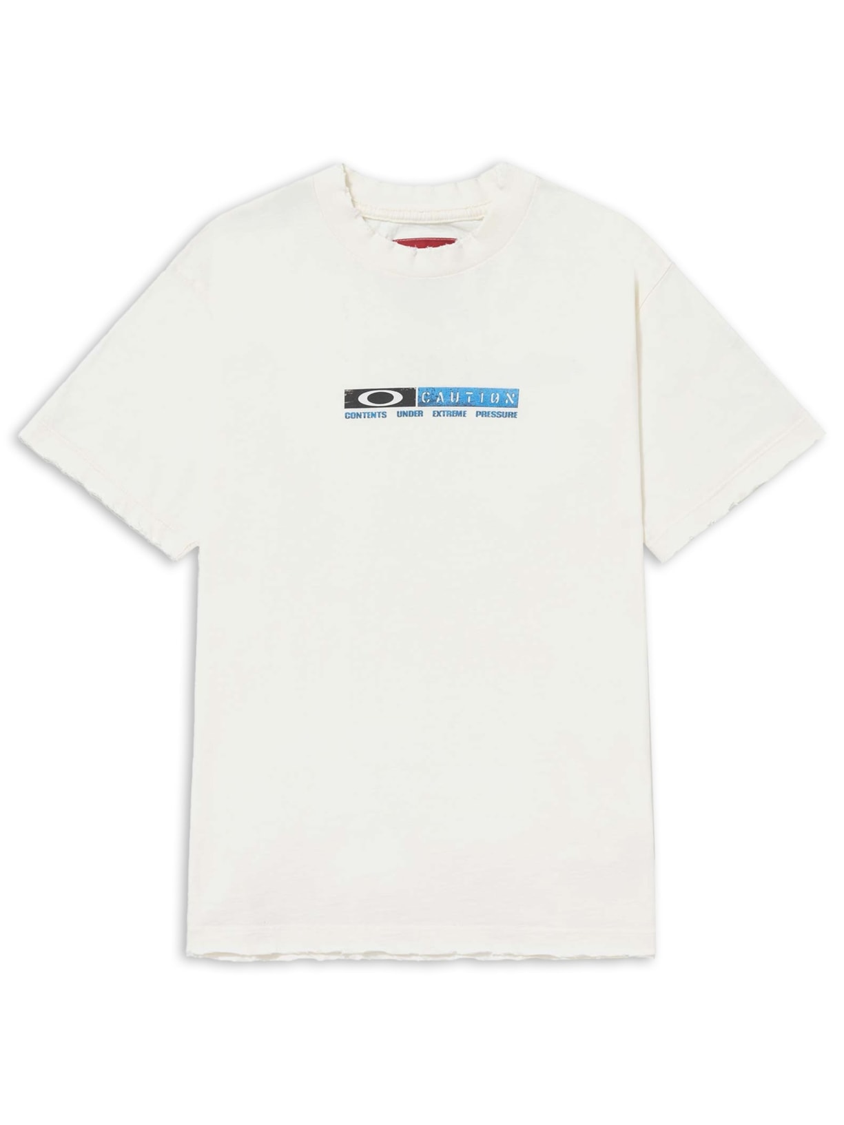 Camiseta Masculina Caution Branco Piet + Oakley