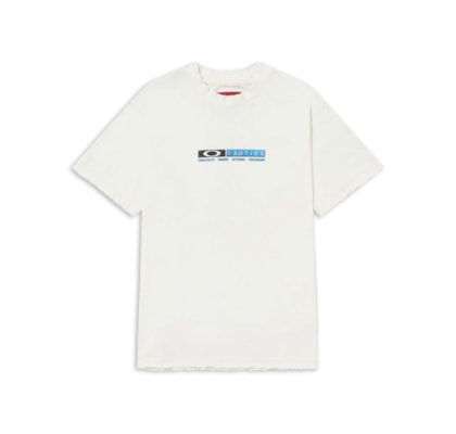 Camiseta Masculina Caution - Branco