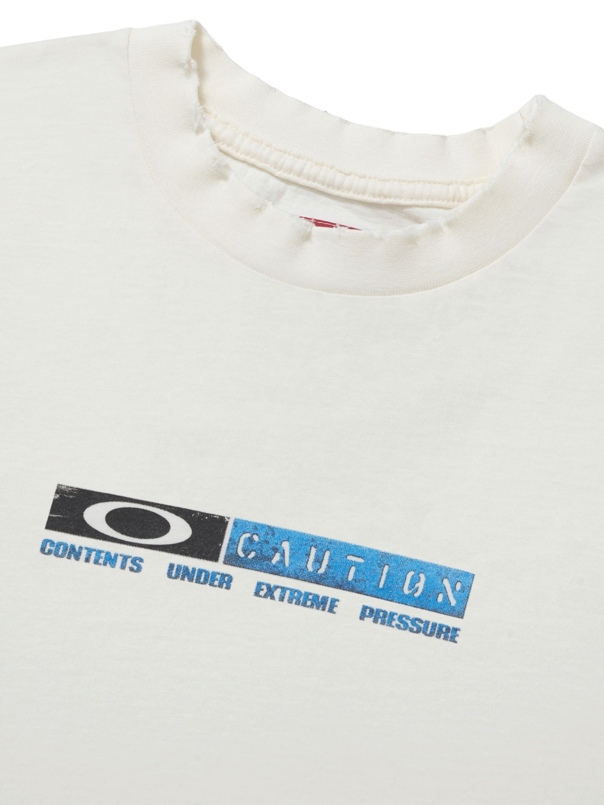 Camiseta Masculina Caution Branco Piet + Oakley