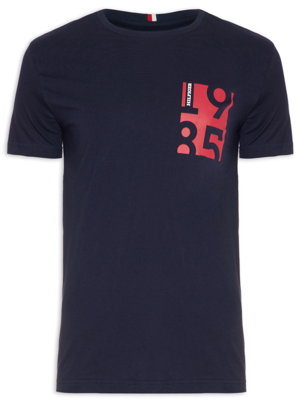 Camiseta Masculina Chest Print - Azul