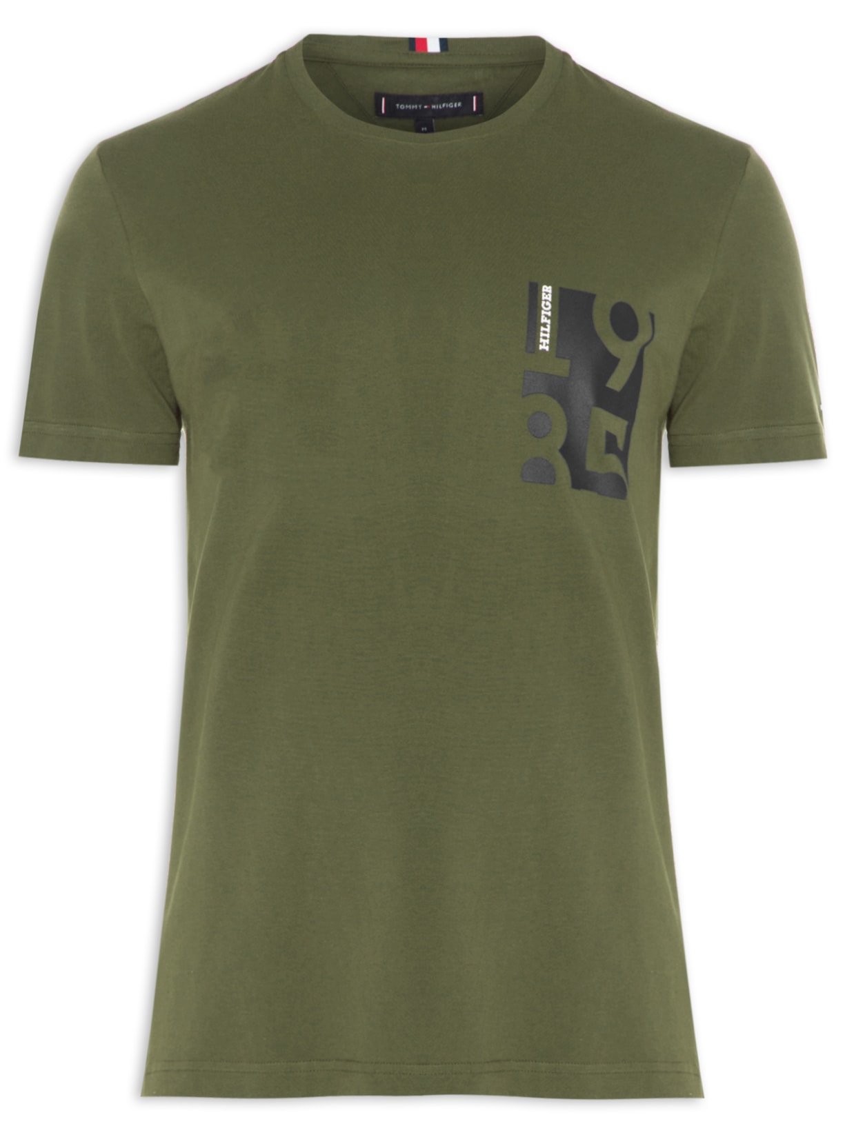 Camiseta Masculina Chest Print - Verde