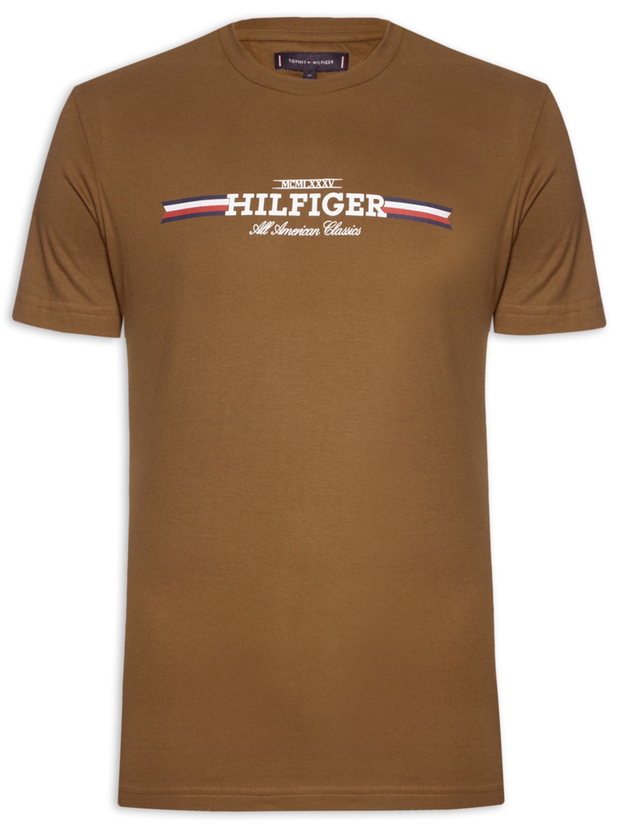 Camiseta Masculina Chest Stripe Tee - Marrom