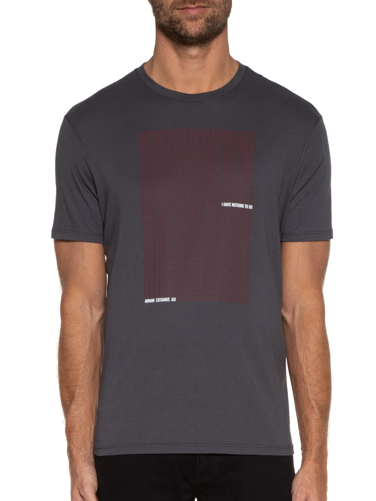 Camiseta Masculina Cinza Armani Exchange