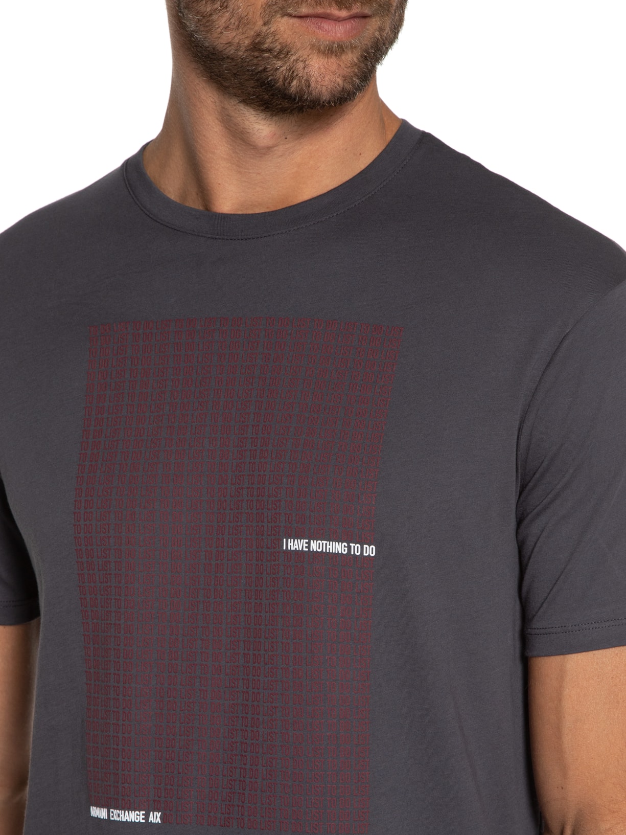 Camiseta Masculina Cinza Armani Exchange