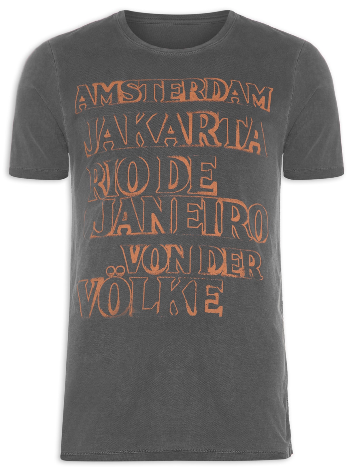 Camiseta Masculina Cities - Preto