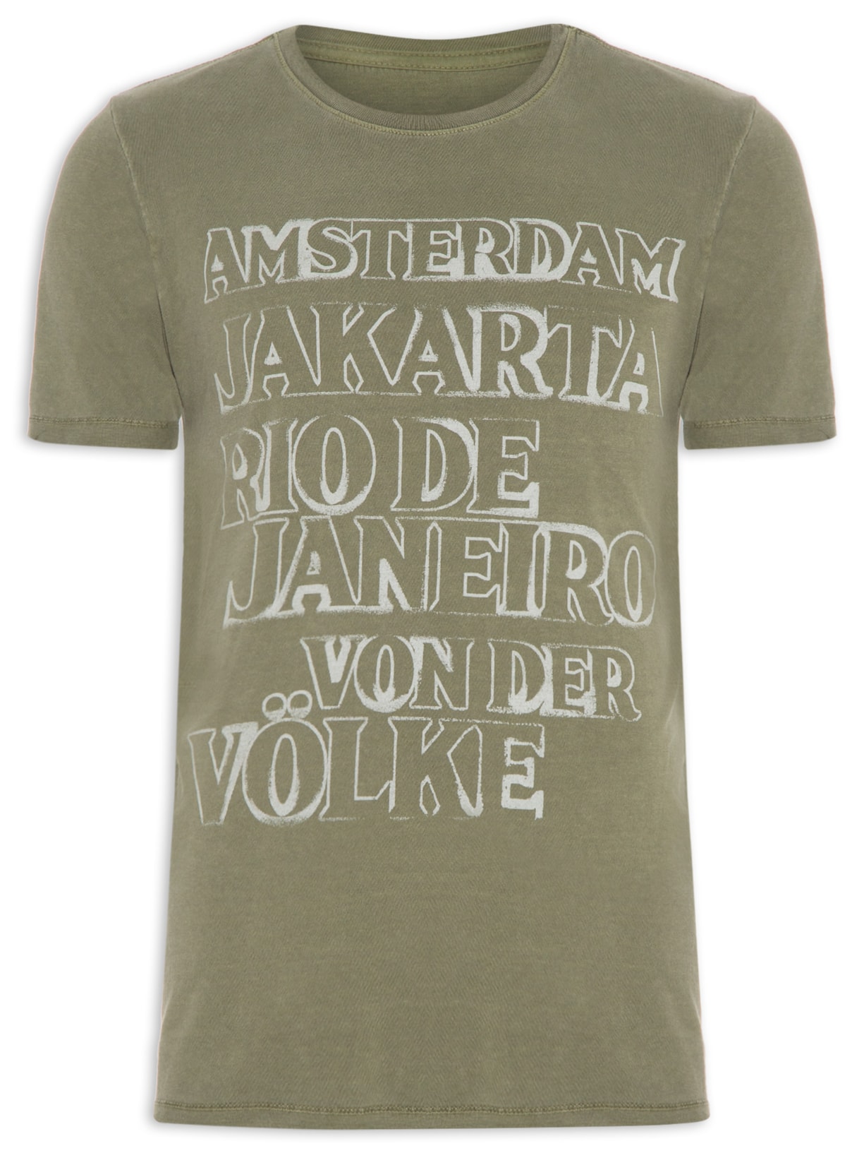 Camiseta Masculina Cities - Verde