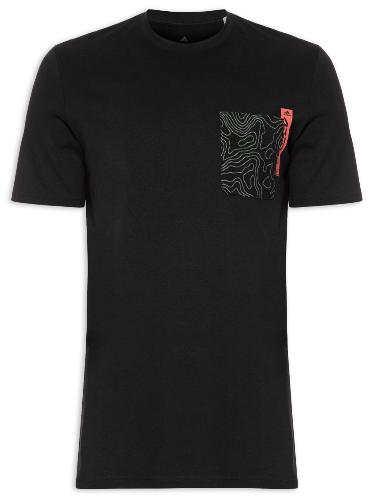 Camiseta Masculina City Explorer Com Bolso - Preto