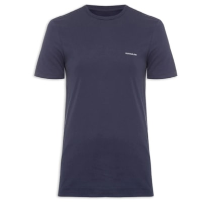 Camiseta Masculina Cjk Logo Básico Peito - Azul