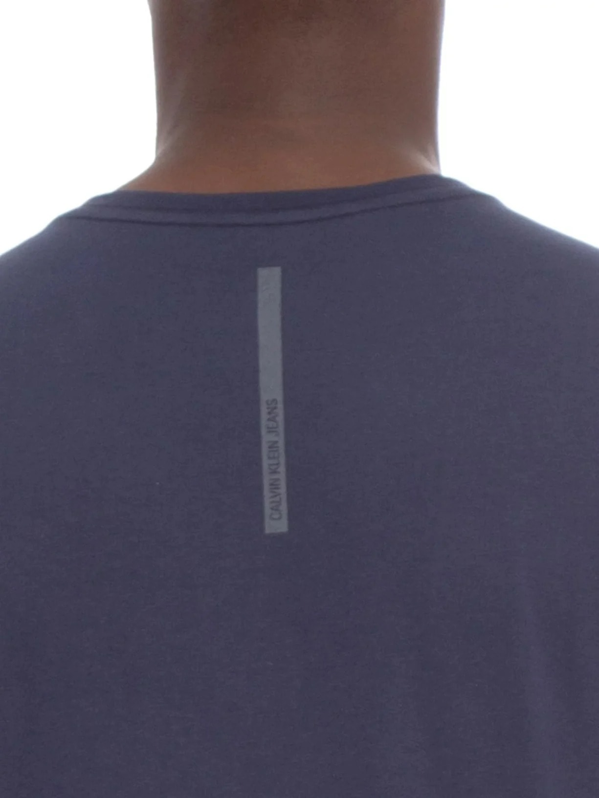 Camiseta Masculina Cjk Logo Básico Peito Azul Calvin Klein Jeans