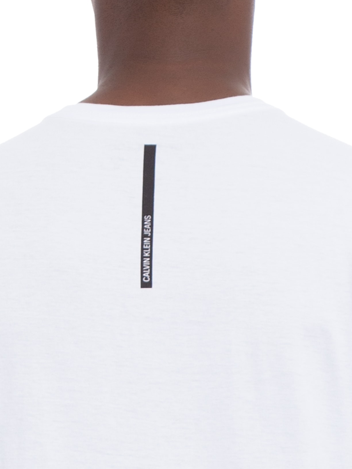 Camiseta Masculina Cjk Logo Básico Peito Branco Calvin Klein Jeans
