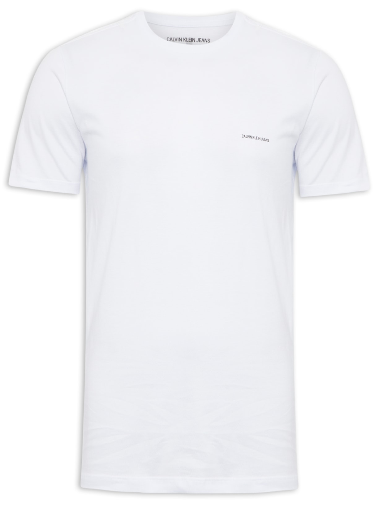 Camiseta Masculina Cjk Logo Básico Peito Branco Calvin Klein Jeans