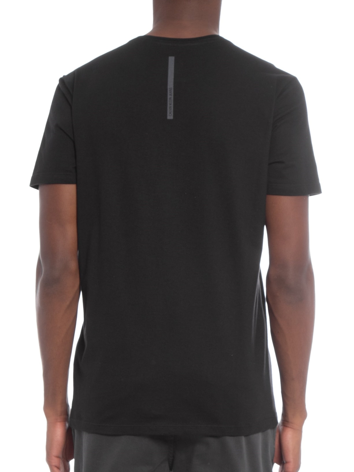 Camiseta Masculina Cjk Logo Básico Peito Preto Calvin Klein Jeans