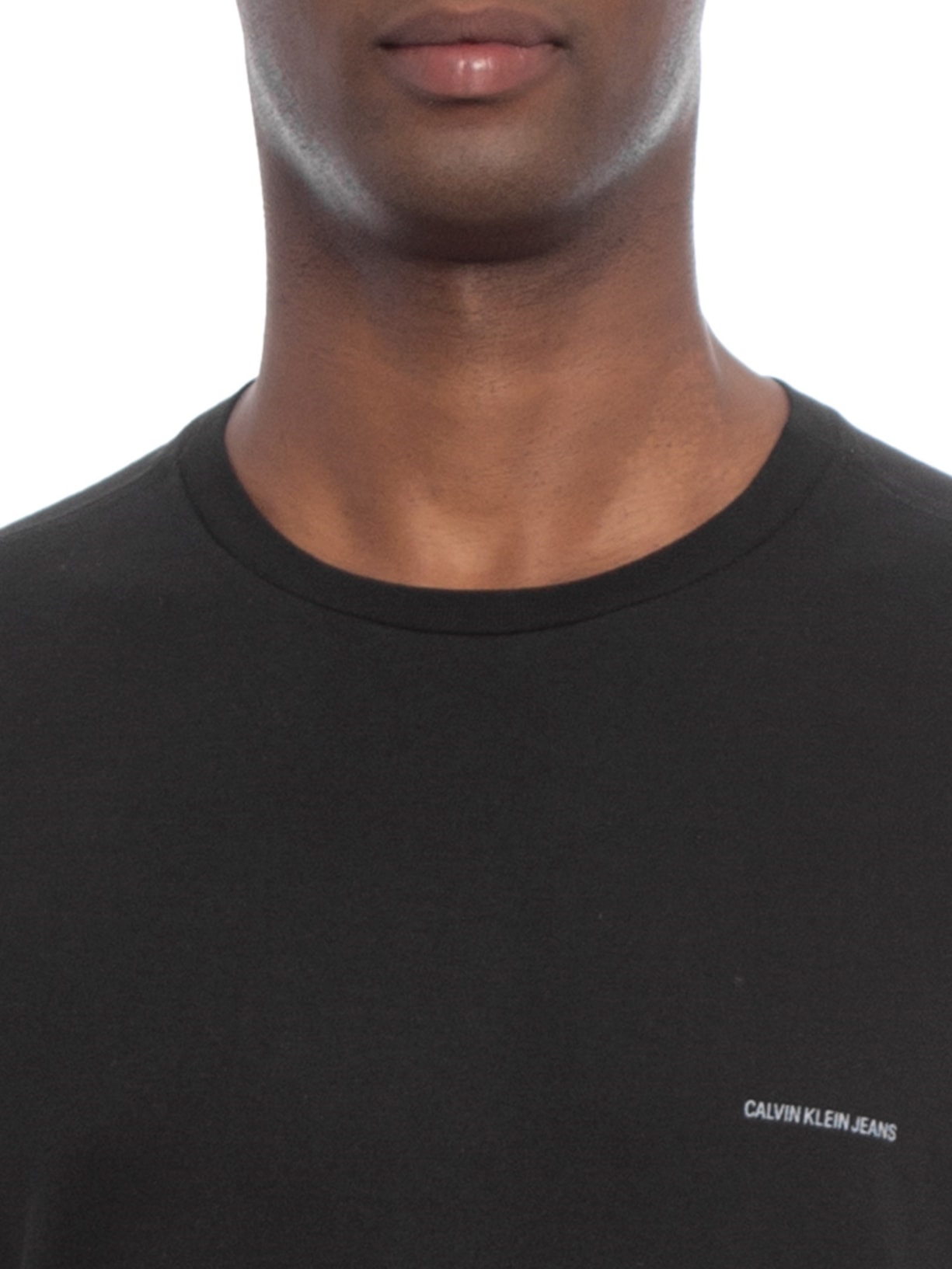 Camiseta Masculina Cjk Logo Básico Peito Preto Calvin Klein Jeans
