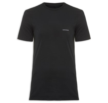 Camiseta Masculina Cjk Logo Básico Peito - Preto