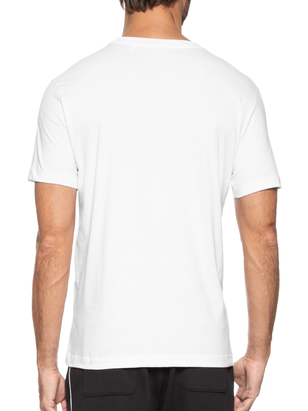 Camiseta Masculina Ck Meia Malha Branco Calvin Klein - White Label