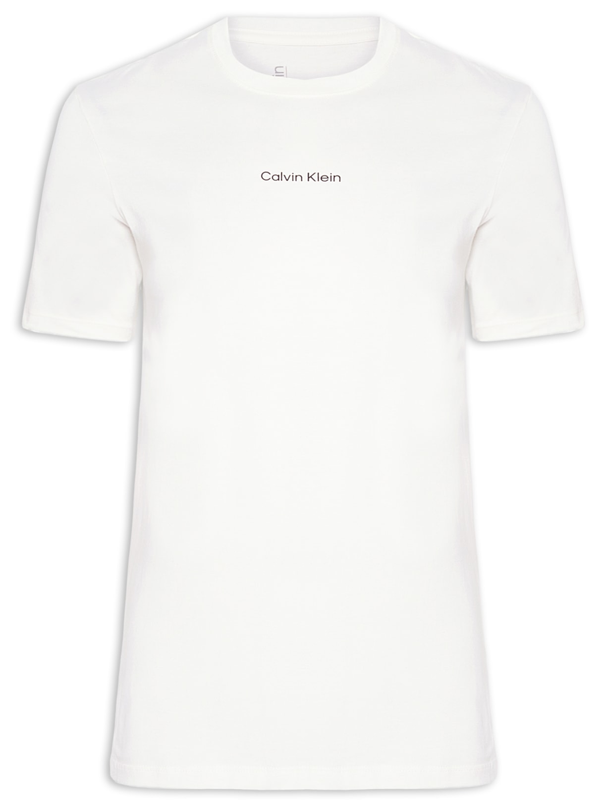 Camiseta Masculina Ck Nano Logo Branco  Calvin Klein - White Label