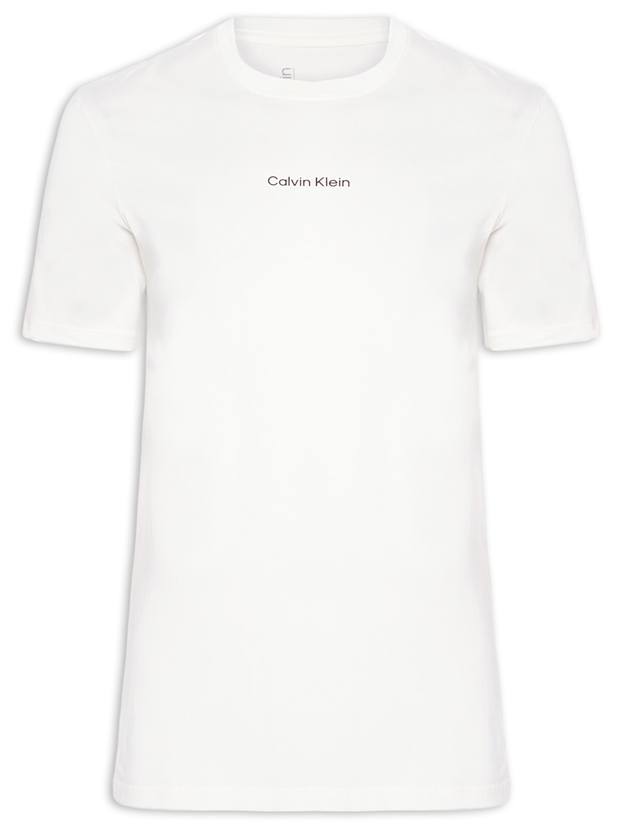 Camiseta Masculina Ck Nano Logo - Branco