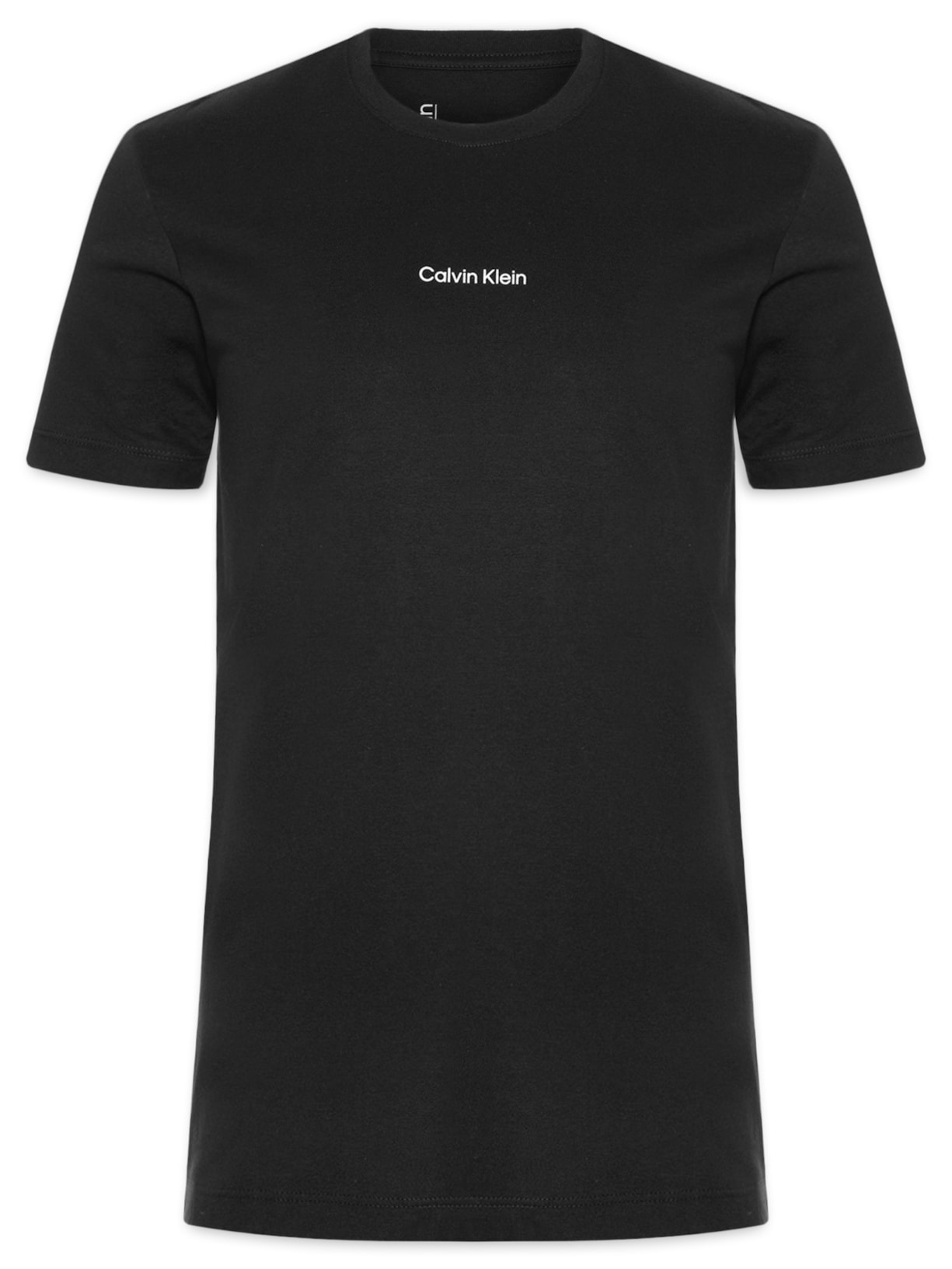 Camiseta Masculina Ck Nano Logo Preto Calvin Klein - White Label