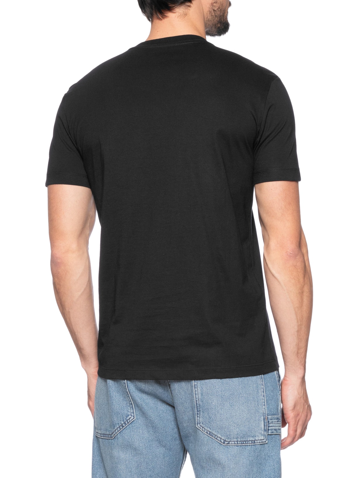 Camiseta Masculina Ck Nano Logo Preto Calvin Klein - White Label