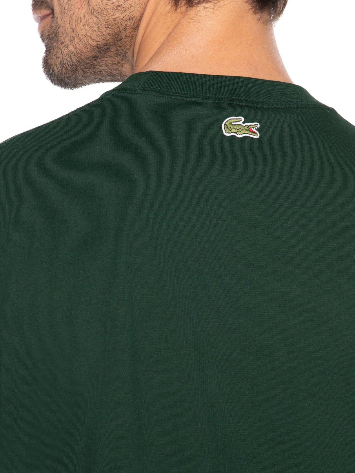 Camiseta Masculina Classic Fit Big Croco Verde Lacoste