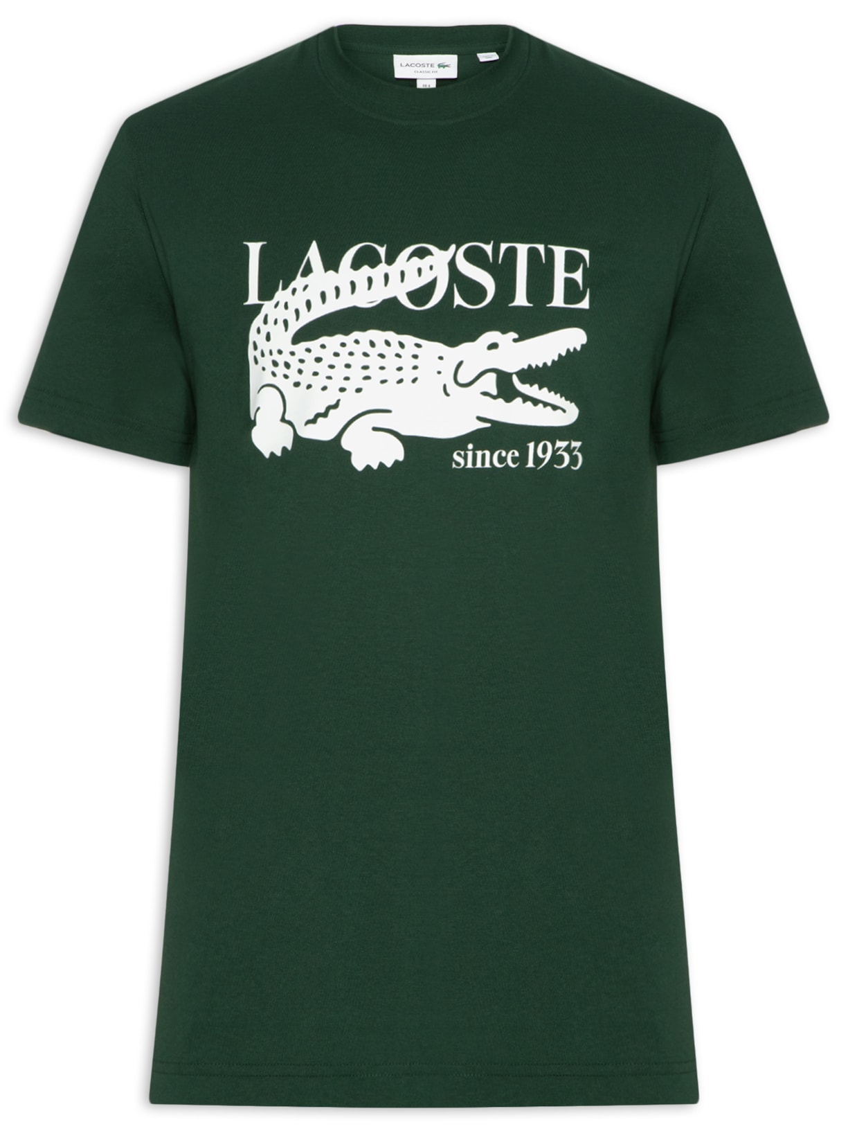 Camiseta Masculina Classic Fit Big Croco Verde Lacoste