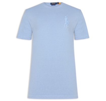 Camiseta Masculina Classic Fit Big Pony Jersey - Azul
