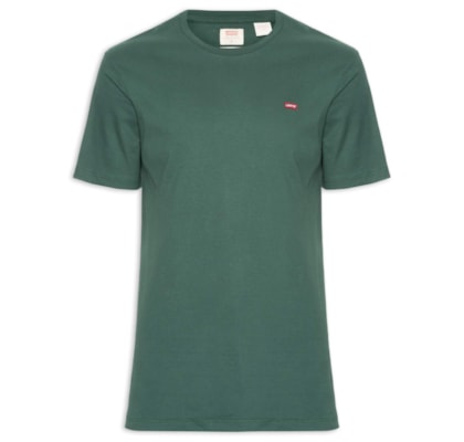 Camiseta Masculina Classic Fit Com Logo - Verde