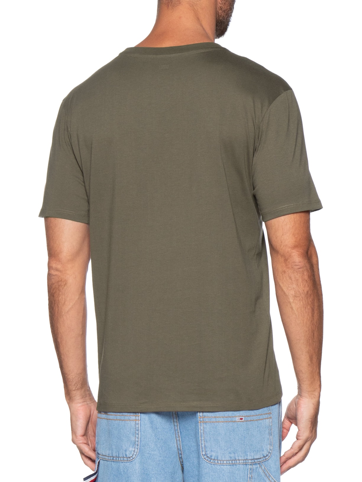 Camiseta Masculina Classic Fit Em Algodão Pima Marrom Levi's
