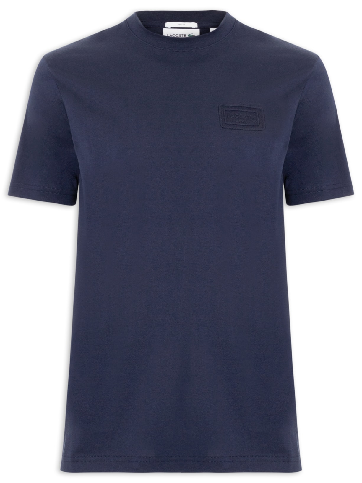Camiseta Masculina Classic Fit Embossed Azul Lacoste