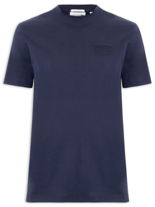 Camiseta Masculina Classic Fit Embossed - Azul