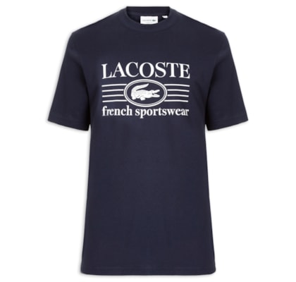 Camiseta Masculina Classic Fit Estampa Crocodilo - Azul 