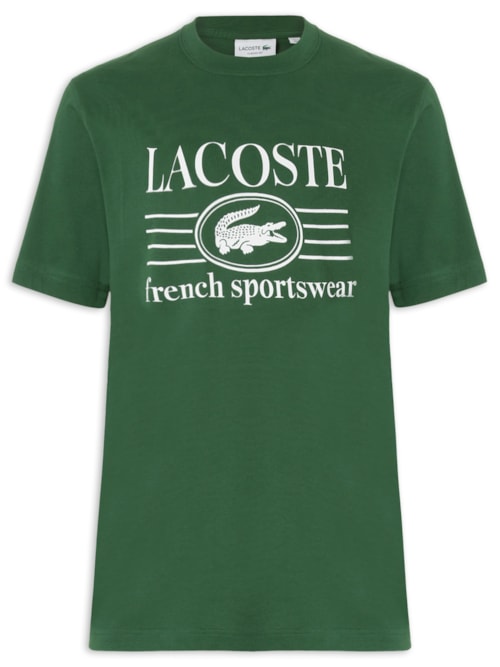 Camiseta Masculina Classic Fit Estampa Crocodilo - Verde