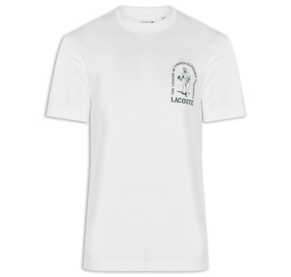 Camiseta Masculina Classic Fit French Crocodile - Branco