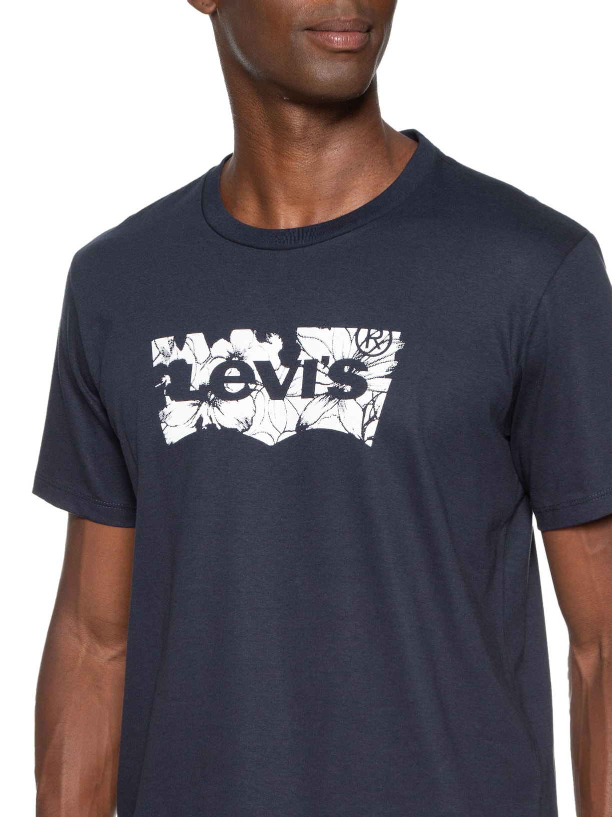 Camiseta Masculina Classic Fit Gola Careca Graphic Azul Levi's