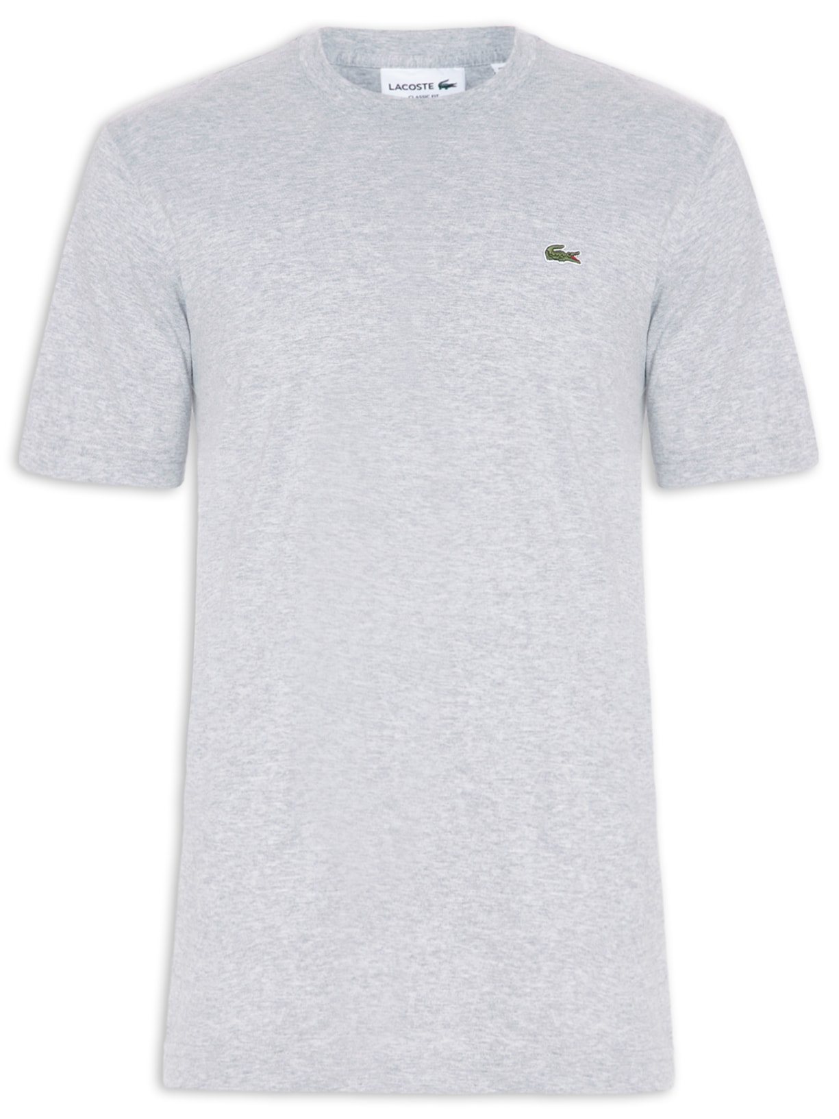 Camiseta Masculina Classic Fit Gola Redonda Em Algodão - Cinza