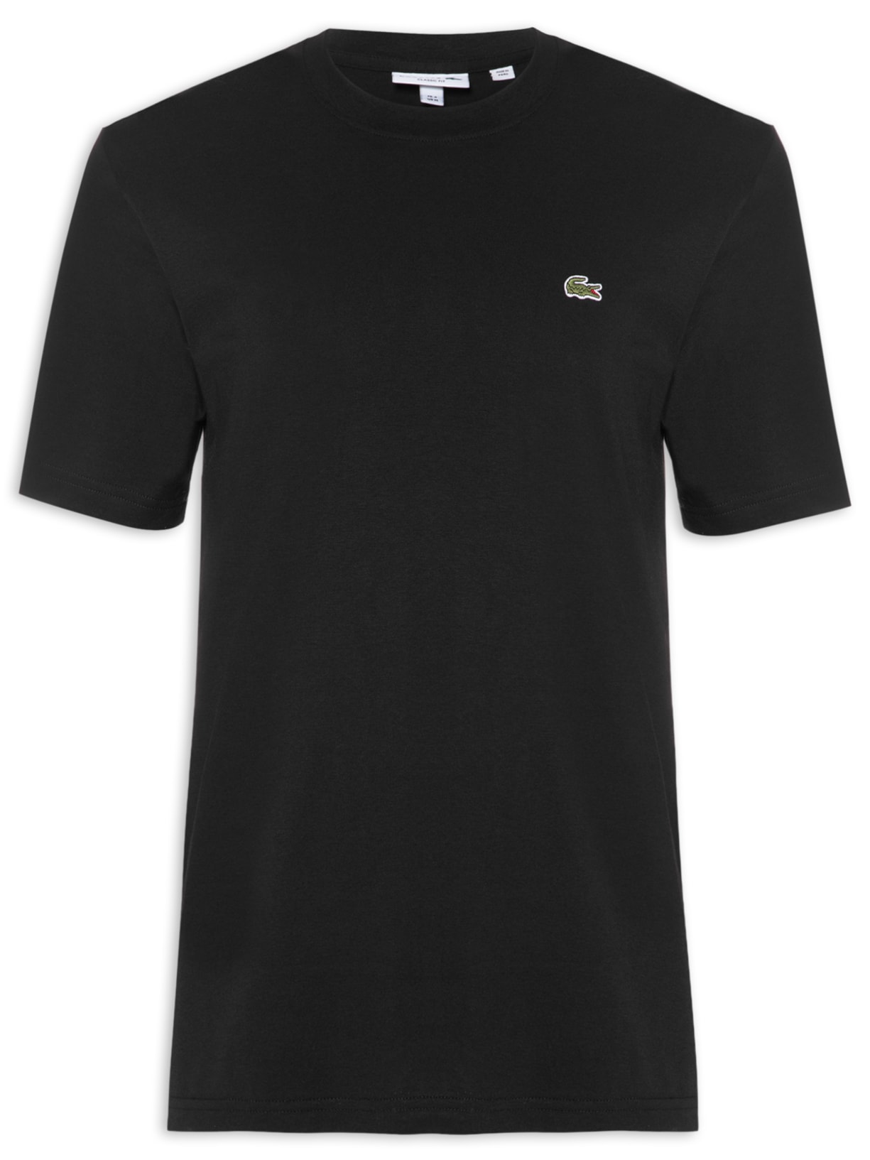 Camiseta Masculina Classic Fit Gola Redonda Em Algodão - Preto