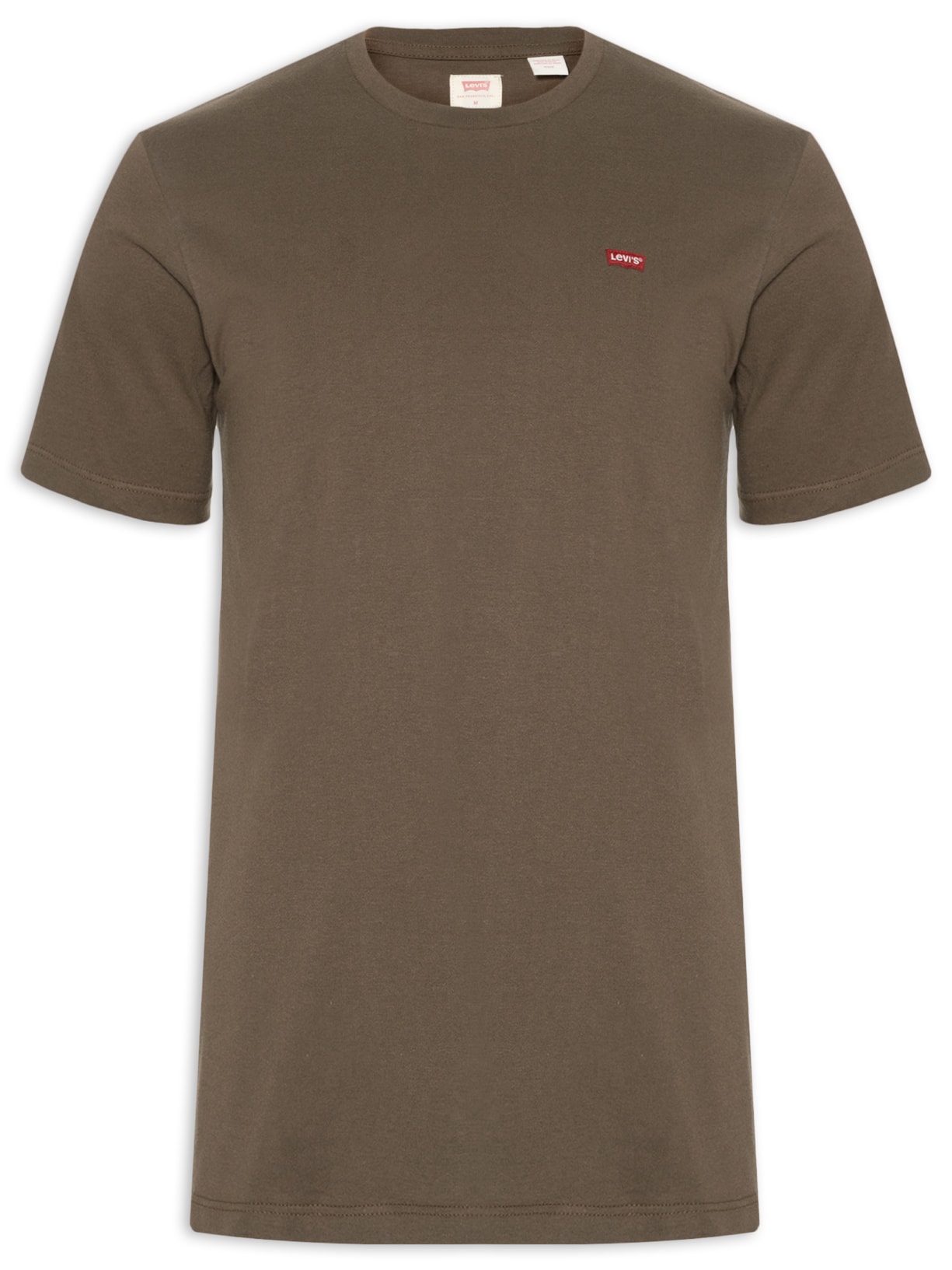 Camiseta Masculina Classic Fit Hm Com Logo - Marrom